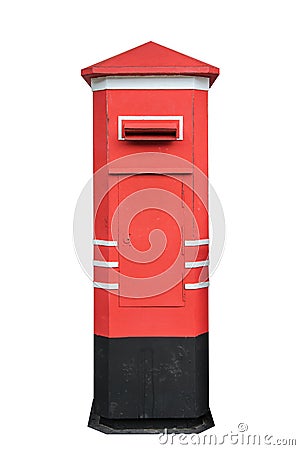 Thailand postbox isolated on white background Stock Photo