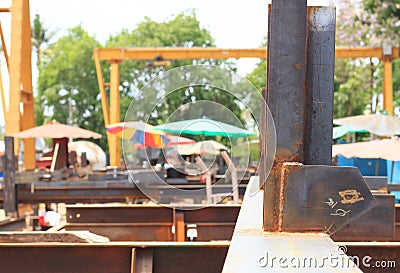 Thailand`s outdoor work and structural work Editorial Stock Photo