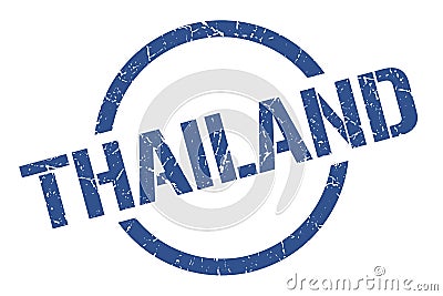 Thailand stamp. Thailand grunge round isolated sign. Vector Illustration