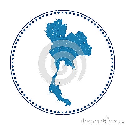 Thailand sticker. Vector Illustration