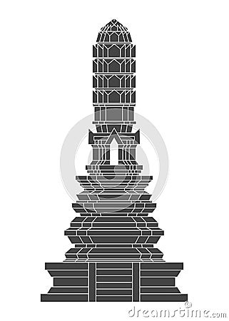 Thailand Temple vector Vector Illustration