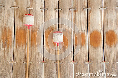 Thailand,Traditional wooden xylophone Stock Photo