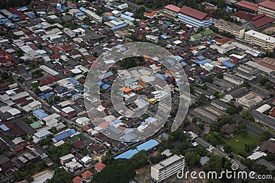 THAILAND UBON RATCHATHANI CITY VIEW Editorial Stock Photo