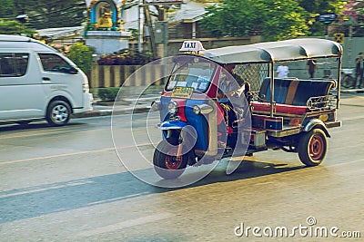 Thailand urban street view. Editorial Stock Photo