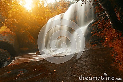 Thailand Wiman Thip waterfall amazing Stock Photo