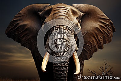 Thailands iconic elephant, revered for its power and elegance Stock Photo