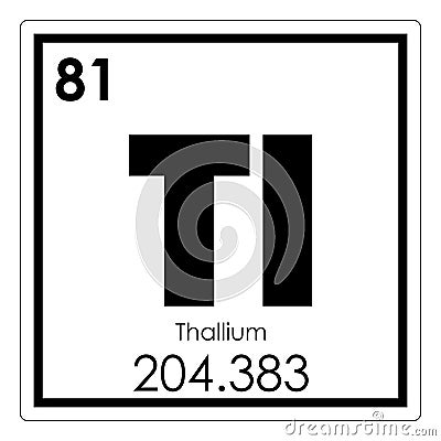 Thallium chemical element Stock Photo