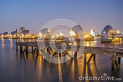 Thames Barrier London Stock Photo