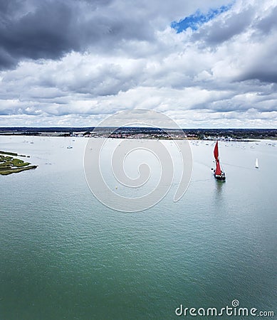 Thames estuary going ot to sea Stock Photo