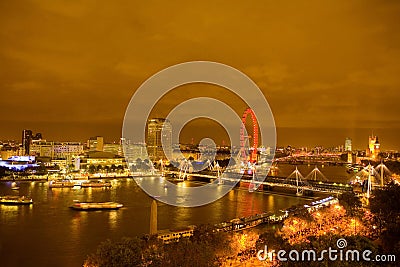 Thames View Westwards. Beautiful view Editorial Stock Photo