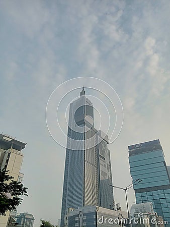 The Thamrin Nine tower one Jakarta City Editorial Stock Photo