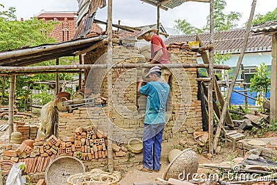 At the Thanh Ha village in Hoi An, Vietnam Editorial Stock Photo