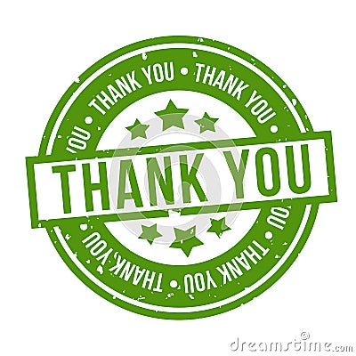 Thank You Badge. Eps10 Vector Stamp Vector Illustration