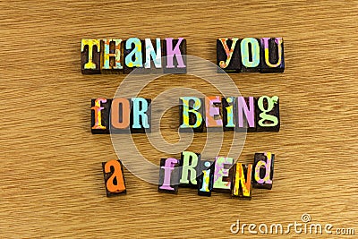 Thank friend friendship gratitude grateful love relationship appreciation Stock Photo