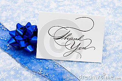 Thank You Card Stock Photo