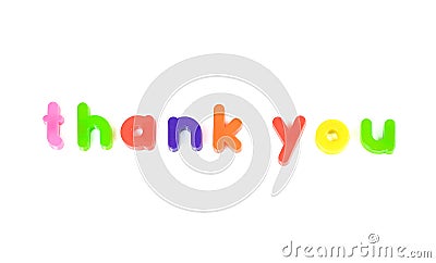 Thank you message Stock Photo