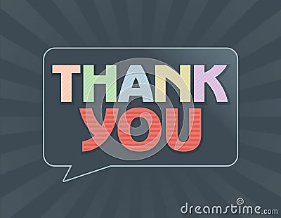 Thank You Message Note Card Stock Photo