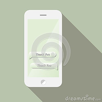 Thank You messages Vector Illustration