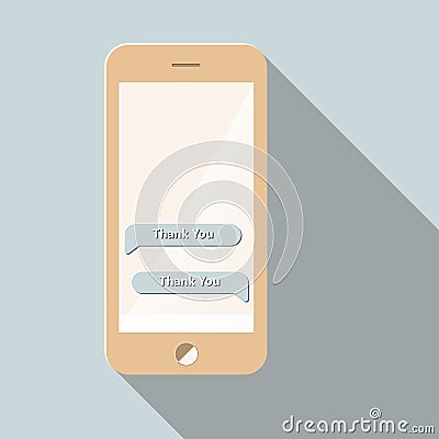 Thank You messages Vector Illustration