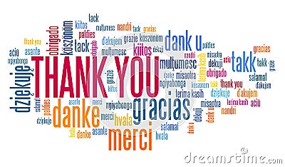 Thank you sign Stock Photo