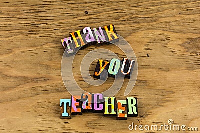 Thank you teacher appreciation learning school classroom education Stock Photo