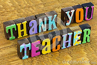 Thank you teacher happy school education appreciation school Stock Photo