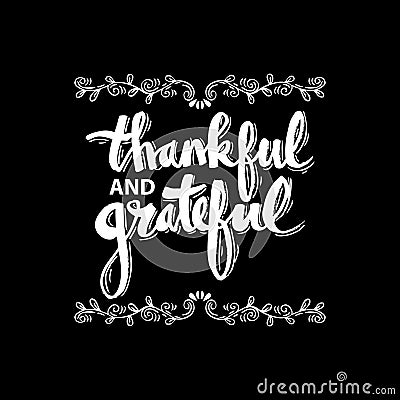 Thankful and grateful. Stock Photo