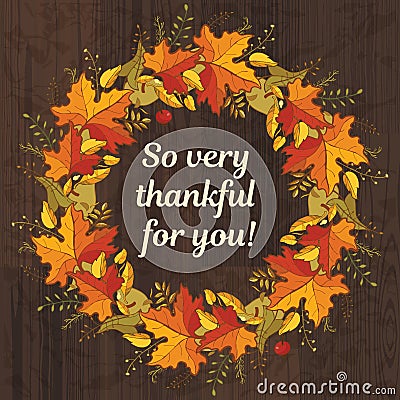 Thankful for you background Vector Illustration