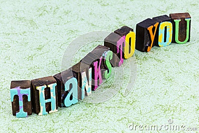 Thanks thank you gratitude grateful appreciation welcome thankful help Stock Photo