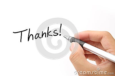 Thanks! Stock Photo