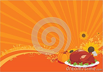 Thanksgiving background Vector Illustration