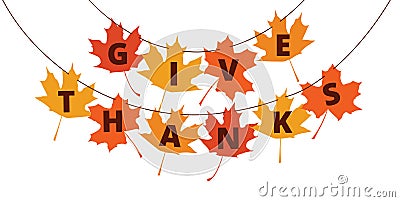 Thanksgiving banner Vector Illustration