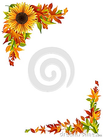 Thanksgiving Border Vector Illustration