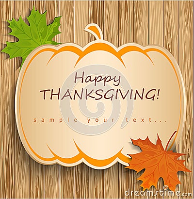 Thanksgiving card Vector Illustration