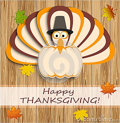 Thanksgiving card Vector Illustration
