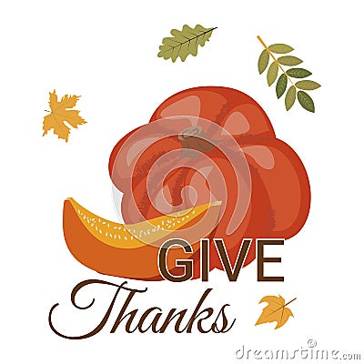 Thanksgiving day greeting cards and invitations seasonal greetings design. Vector Illustration