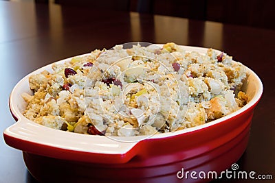 Thanksgiving Day Turkey Dinner Stuffing Stock Photo