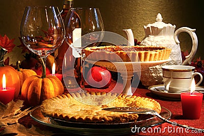 Thanksgiving desserts Stock Photo