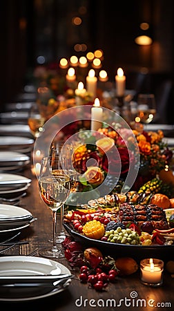Thanksgiving feast Stock Photo
