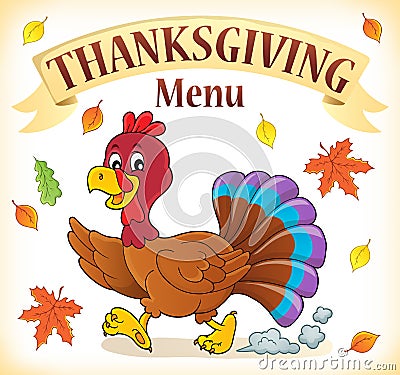 Thanksgiving menu topic image 2 Vector Illustration