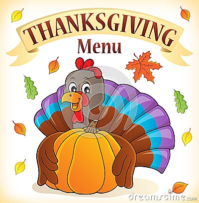 Thanksgiving menu topic image 3 Vector Illustration