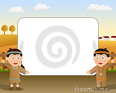 Thanksgiving Photo Frame [2] Vector Illustration