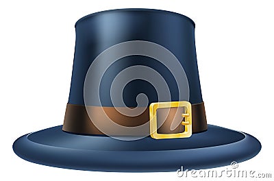 Thanksgiving pilgrim hat Vector Illustration