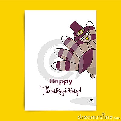 Thanksgiving poster Vector Illustration