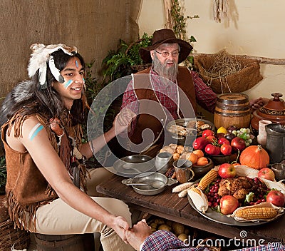 Thanksgiving reenactment Editorial Stock Photo