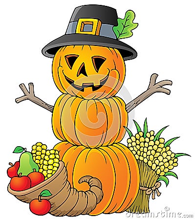 Thanksgiving theme image 1 Vector Illustration