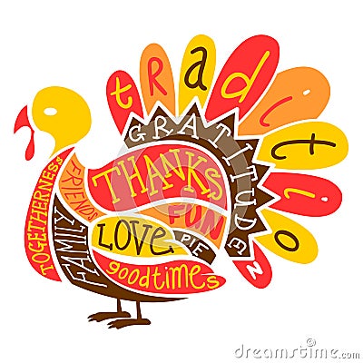 Thanksgiving Turkey Vector Illustration