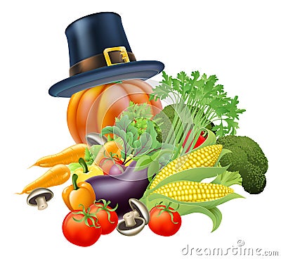 Thanksgiving vegatables illustration Vector Illustration