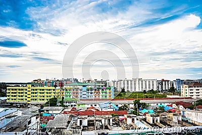 Thanyaburi city Editorial Stock Photo