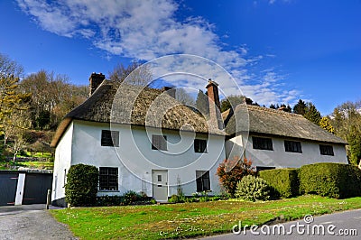 Thatched Cottages Stock Photo